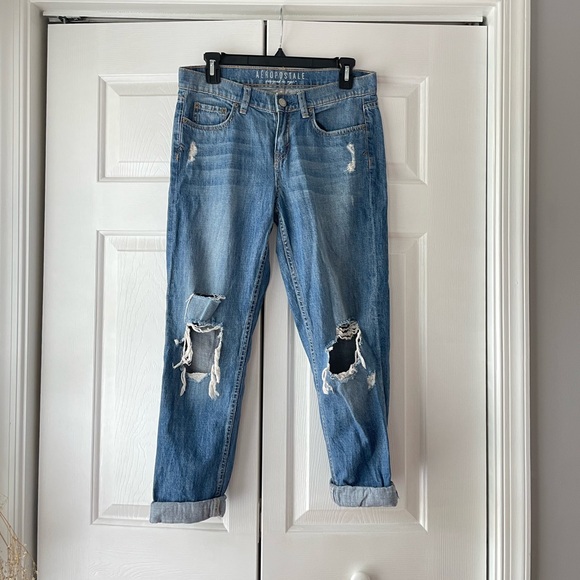 Ripped Boyfriend Jeans - Picture 1 of 3